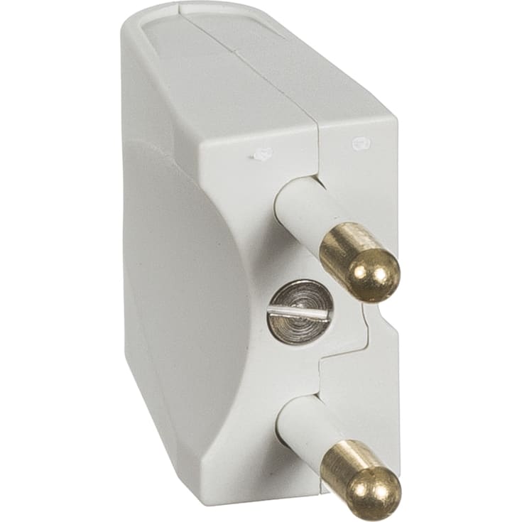LK Fuga stikprop flad 230V, lysegrå
