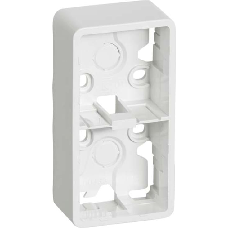 LK Fuga Baseline 50 underlag, 2x1 modul, hvid