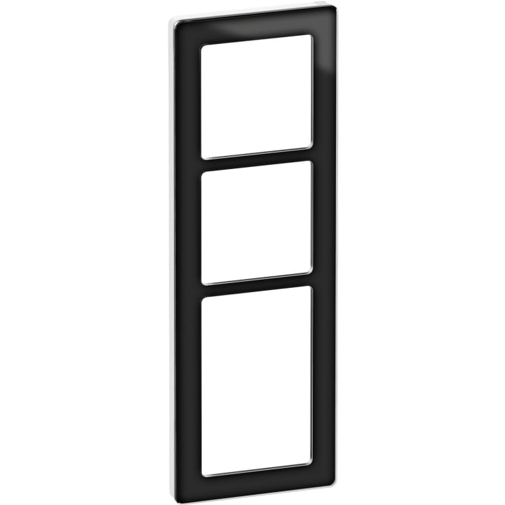 10 stk LK Fuga Pure Design ramme 3,5 modul, sort/hvid