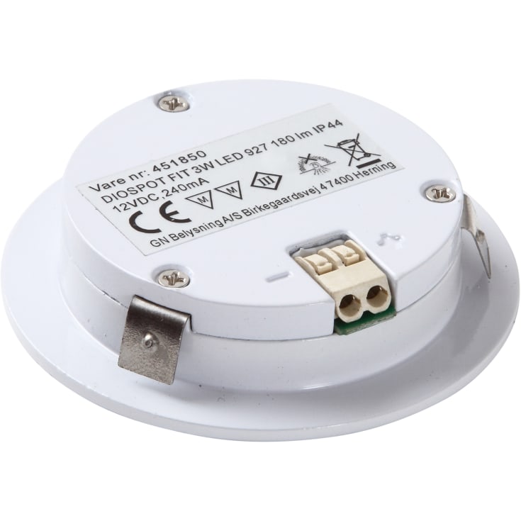 GN Diospot FIT LED innfelt spotlight 2700K, hvit