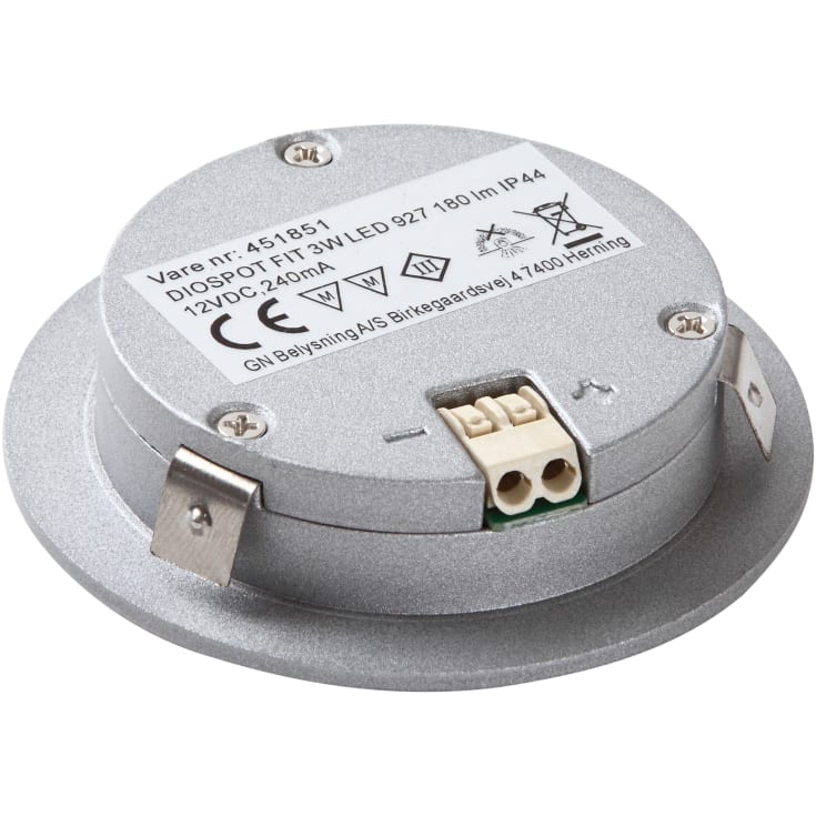 GN Diospot FIT downlight, 2700K, aluminium