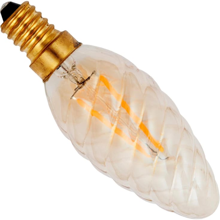 10 stk DECO LED E14 Gull vridd lys 922 140Lm 1,5W 320°
