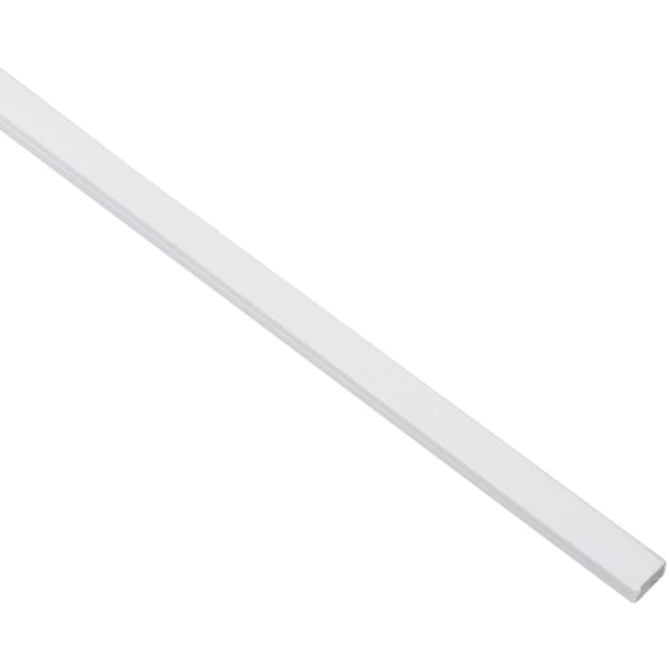 Kabelkanal med tape 16x10 mm, 2 meter, Hvit