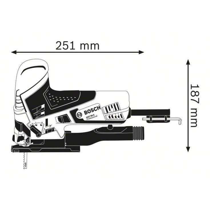 Bosch Professional stikksag GST 90 E i kasse