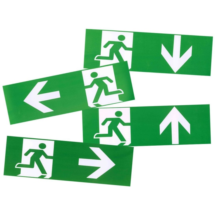 Nordtronic LED nødbelysning /nødutgang, til vegg