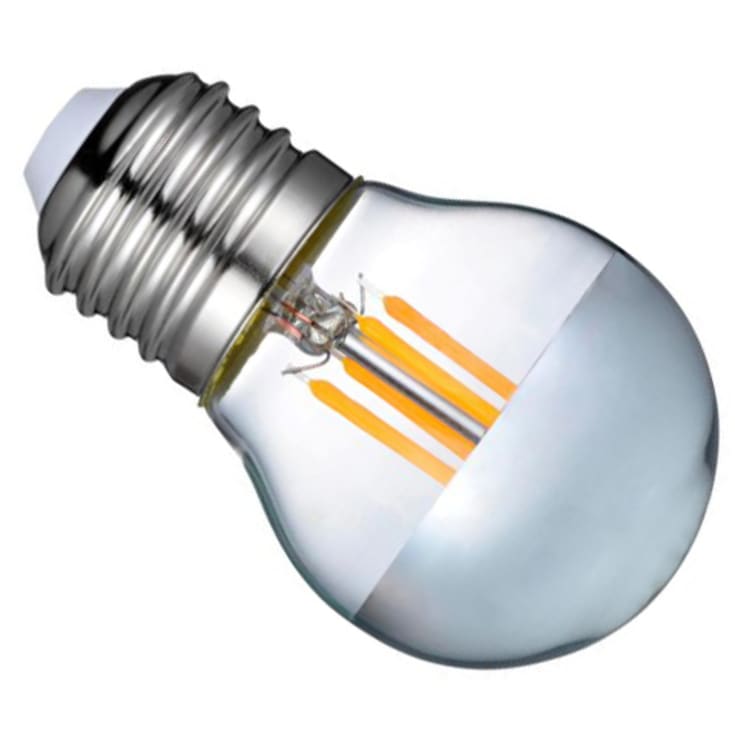 DIOLUX S19-D 4W 927 260lm E27 toppspeil sølv