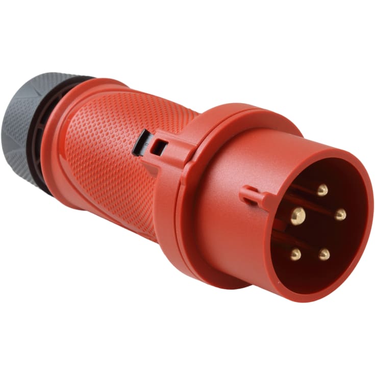 CEE Plugg 16A 5P, 6H, 400V, IP54, Powertop Xtra S, skruløs