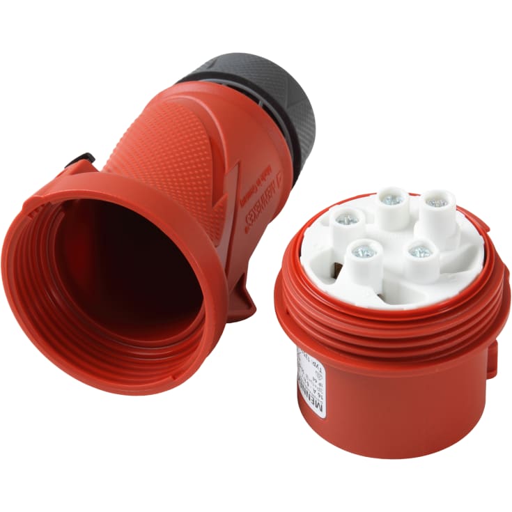 CEE Plugg 16A 5P, 6H, 400V, IP54, Powertop Xtra S, skruløs
