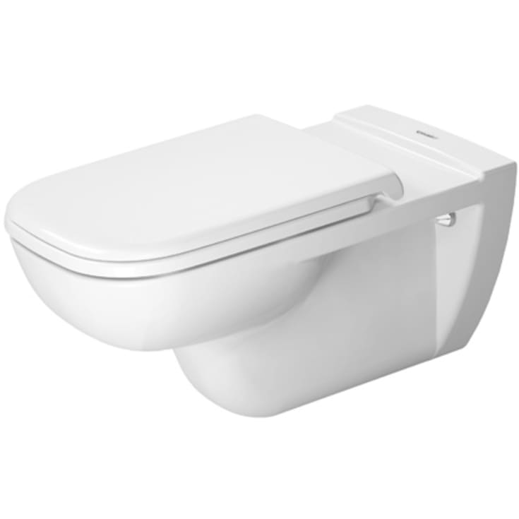 Duravit D-Code væghængt toilet, antibakteriel, hvid