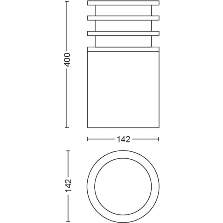 Philips Hue Lucca havelampe, 40 cm