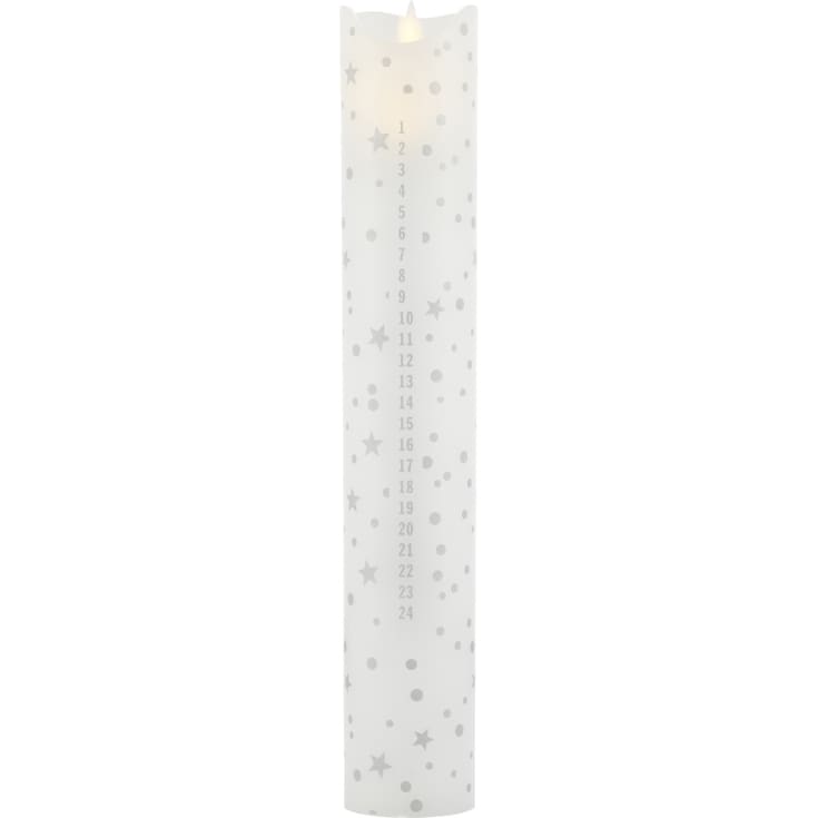 Sirius LED kalenderljus, rustikt silver