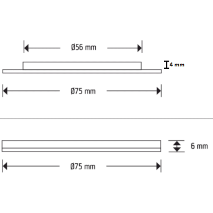 DIOSPOT inbyggd spot 3-set LED 3W 927, 120 lumen, Vit
