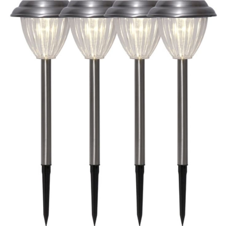 6 stk Star Trading Palma solcelle bedlamper, 4-pak
