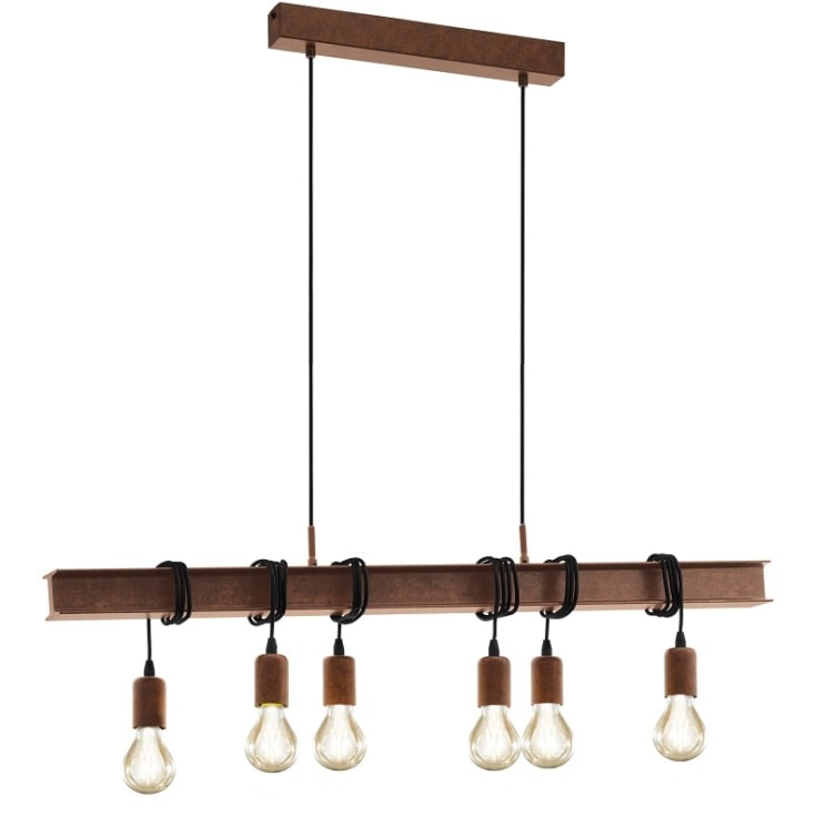 Eglo Townshend 4 langbordspendellampe, 6 lamper