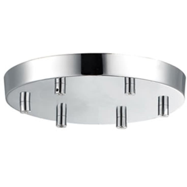 Halo Design baldakin, 6 utganger, krom