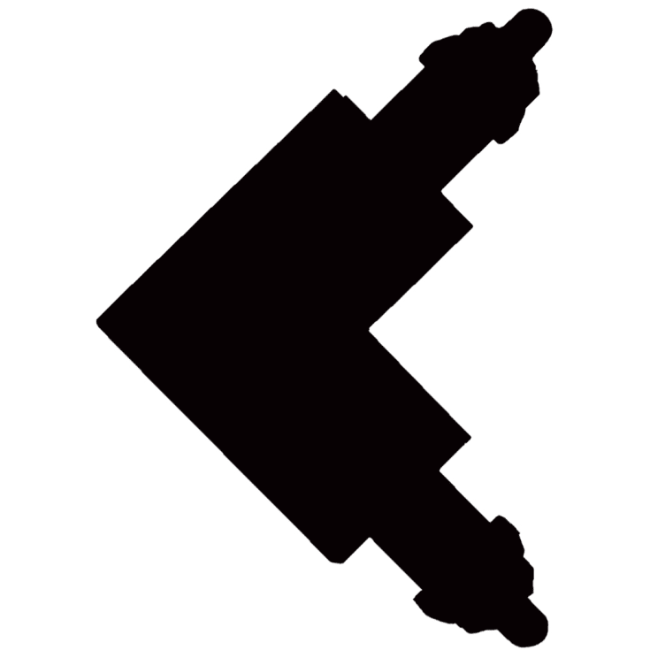 Halo Design Track vinkel, sort