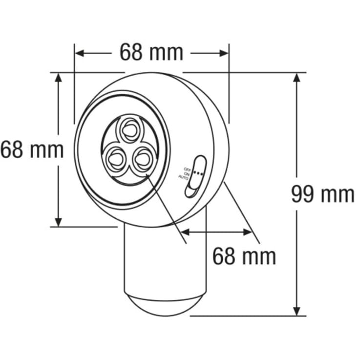 Ledvance Spylux Spot med sensor, hvit