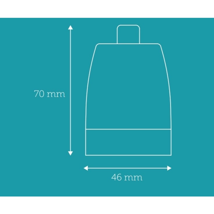 Nielsen Light porcelænsfatning, galvaniseret stål