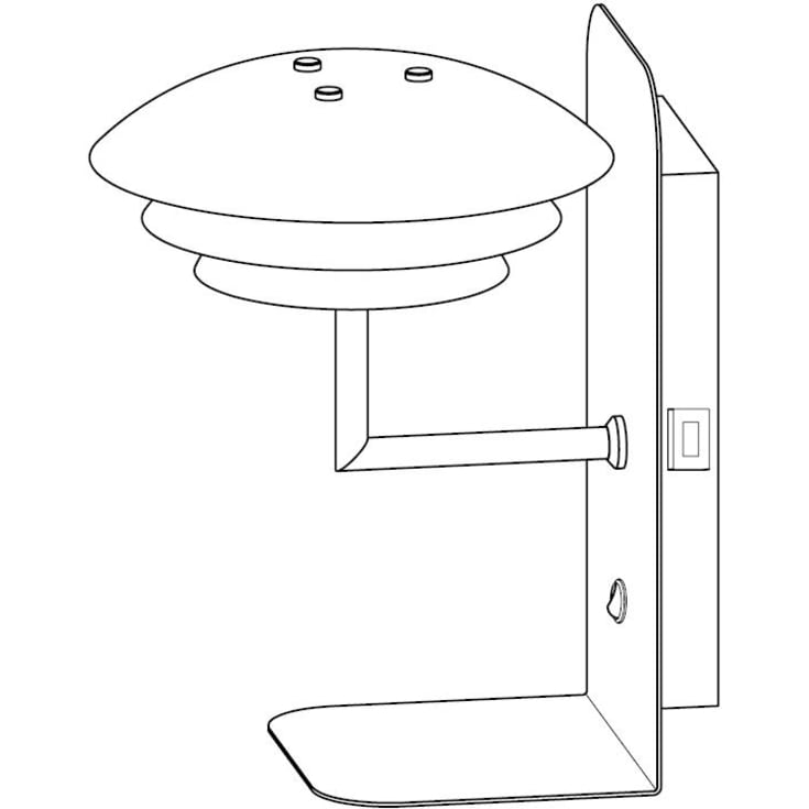 Dyberg Larsen DL20 vegglampe med USB, sort