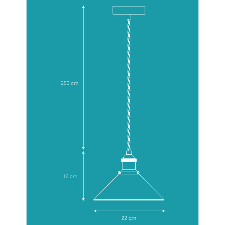 Nielsen Light Neksø pendel, sort, kobber