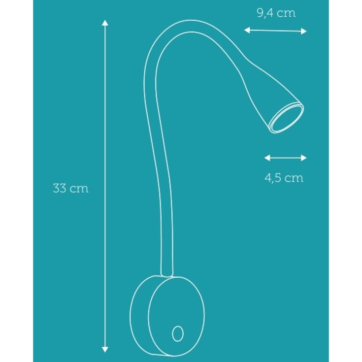Nielsen Eye vägglampa, svart