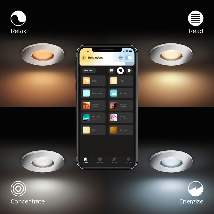 3 st Philips Hue Adore downlight, 3-pack