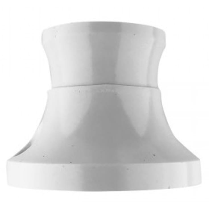 Lampefatning E27, vægmontering, hvid