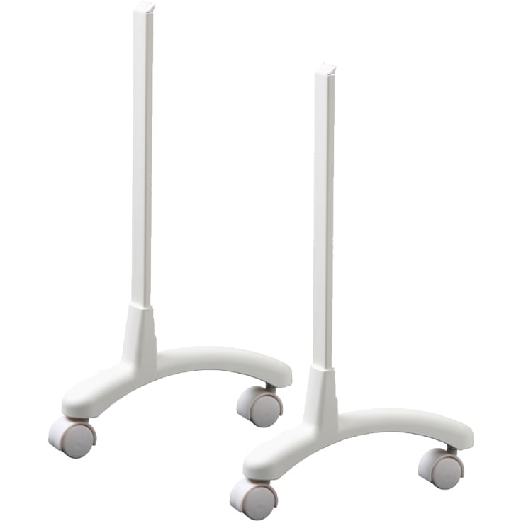 Nobø ben med hjul til radiator type 20, hvit