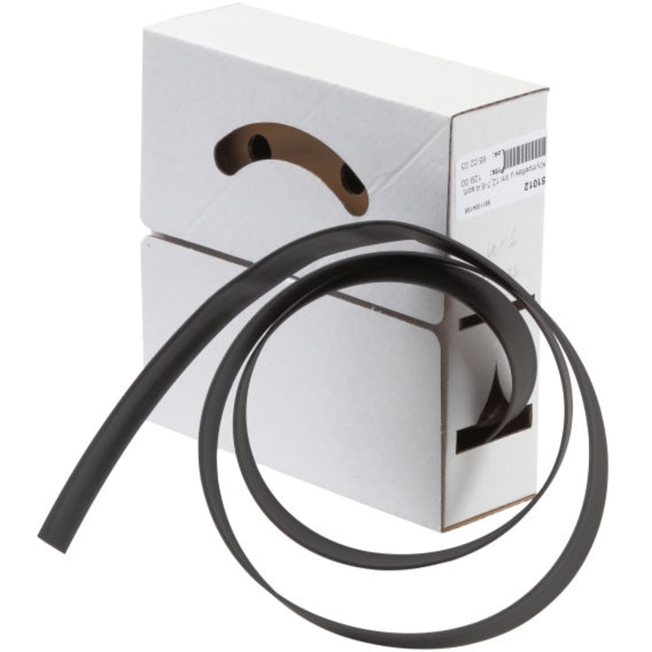 Krympslang GDML 75/22, medium vägg, med lim, svart (1,2 meter)