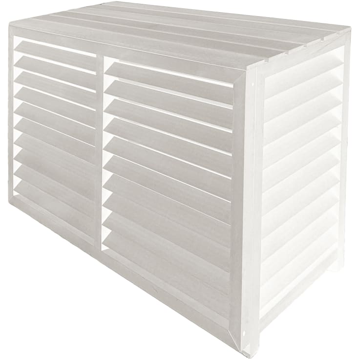 Varmepumpeskjuler, kompositplast, hvid