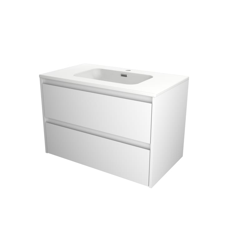 Sanibell Proline møbelpakke, 101x46,8 cm, hvid højglans