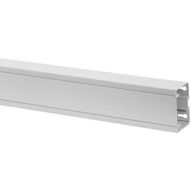 Rehau Signa installationskanal med låg, 70/110 mm, perlehvid