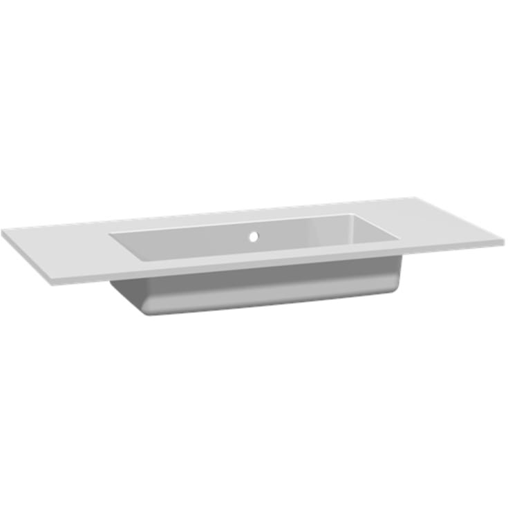Dansani Minore tvättställ, 100,2x45,5 cm, vit