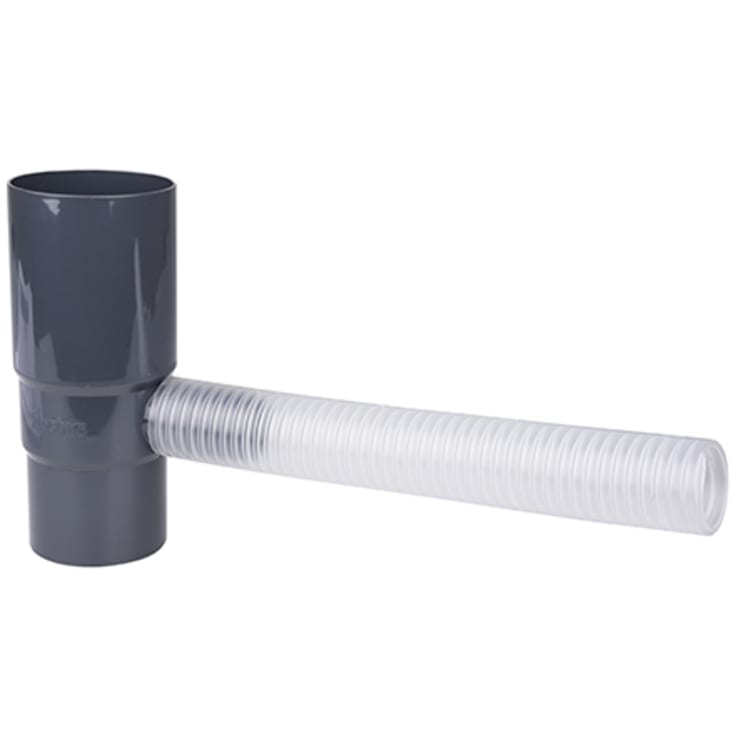 Plastmo vandudtag med flexslange, Ø75 mm, grafit