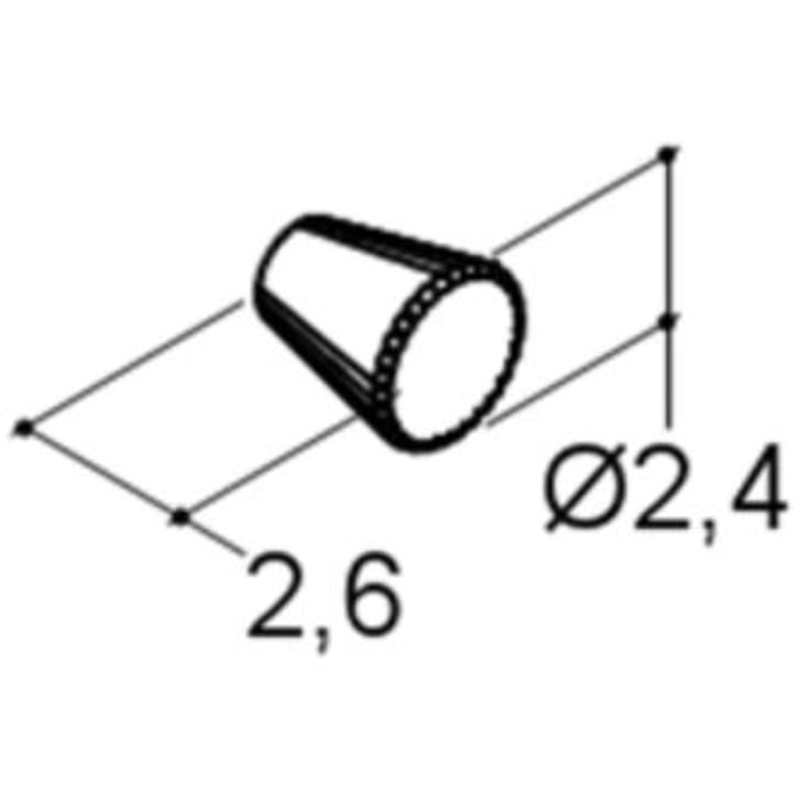 Dansani Daisy greb, Ø24 mm, krom