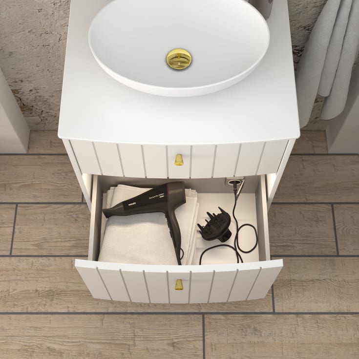 Dansani Calidris skuffebelsyning til 2 skuffer, 120 cm