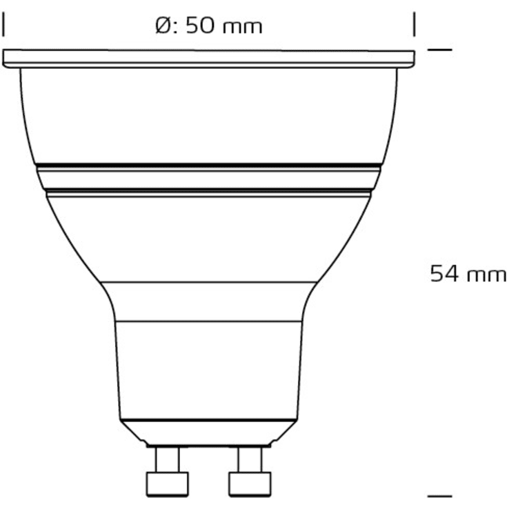 Nordtronic GU10 spotpære, 2700K