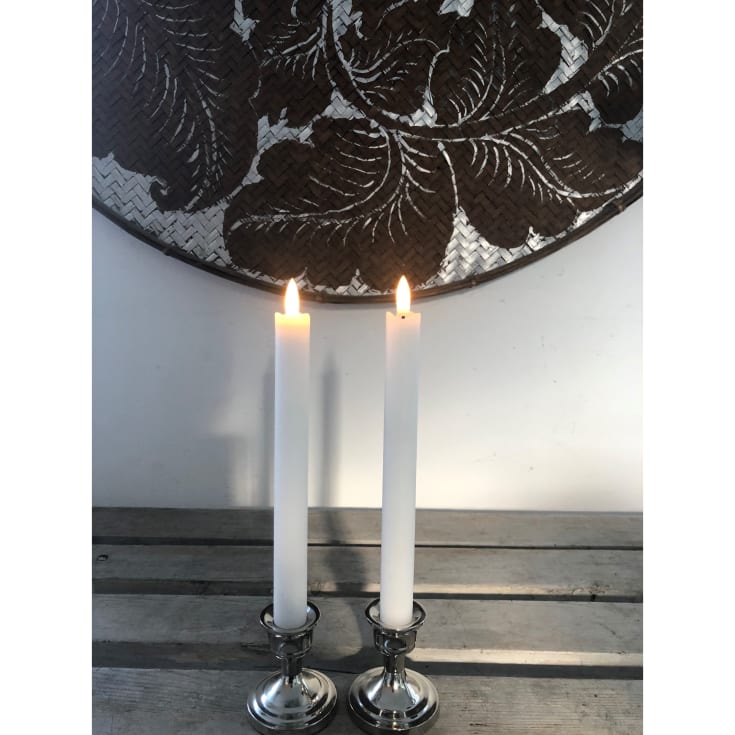 Veli Line LED kronelys, batteri, hvit