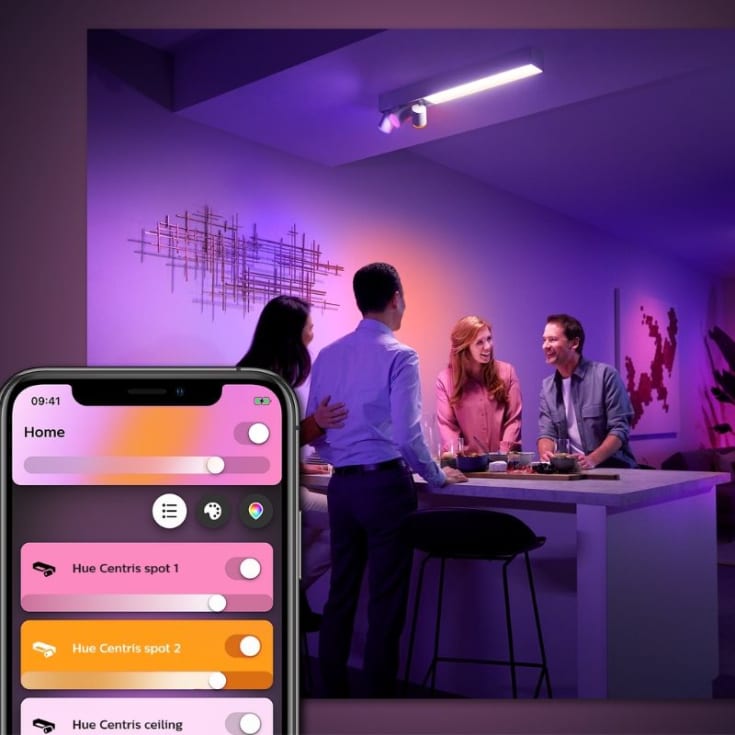 Philips Hue Centris takspotlight, vit