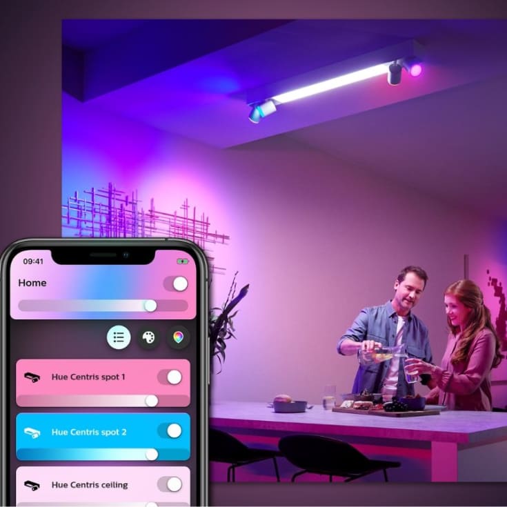Philips Hue Centris takspotlight, vit