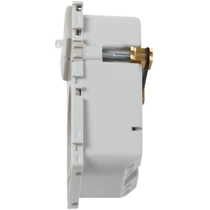 LK Fuga stikkontakt med timer, hvid