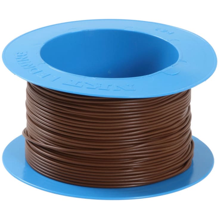 100 meter Ledning H07V2-K PVT90 1X2,5 brun S100