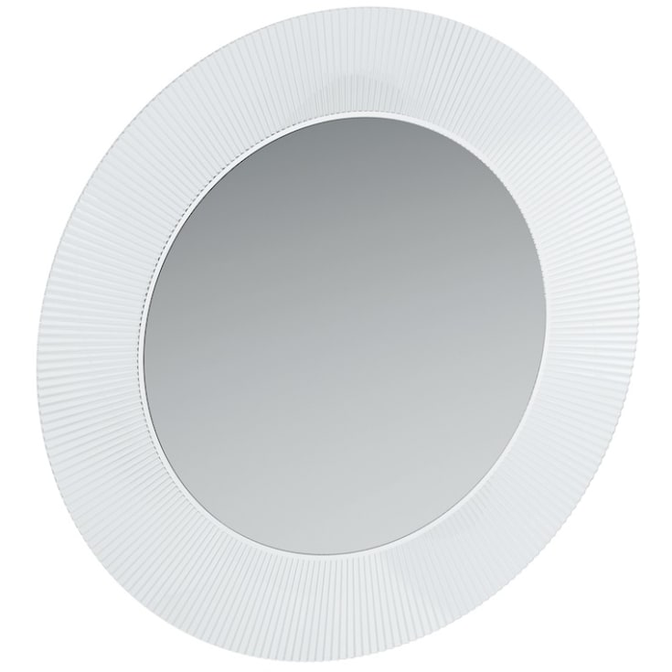 Kartell Laufen All Saints spejl med lys, Ø78 cm, transparent