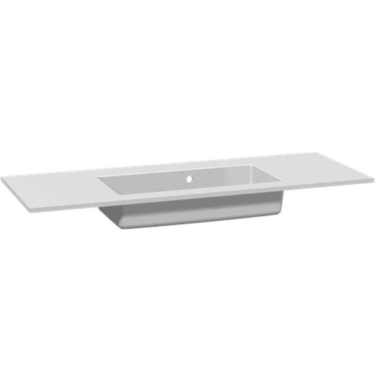 Dansani Minore tvättställ, 120,2x45,5 cm, vit