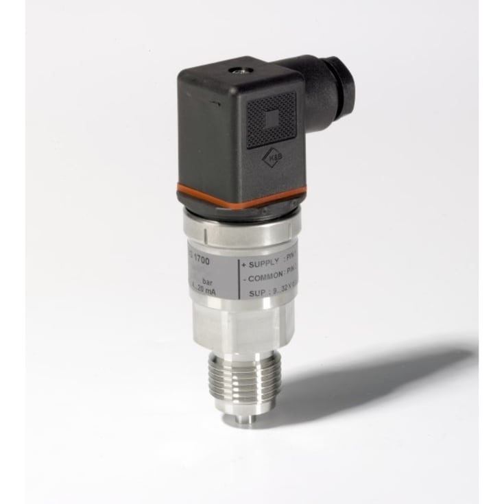 Tryktransmitter MBS 1700-2411-A1AB08, 0-25 bar, G1/2, 4-20 mA, PG9
