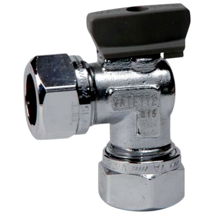 Vatette vinkelkulventil, 22 mm Cu