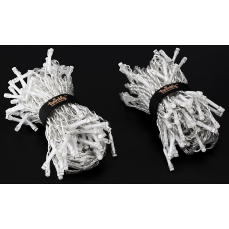 Twinkly Curtain lyskæde 100x210 cm med 210 lys i farvet og hvid