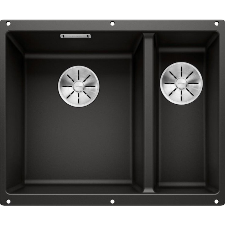 BLANCO SUBLINE 340/160-U UXI køkkenvask 55,5x46 SILGRANIT® sort