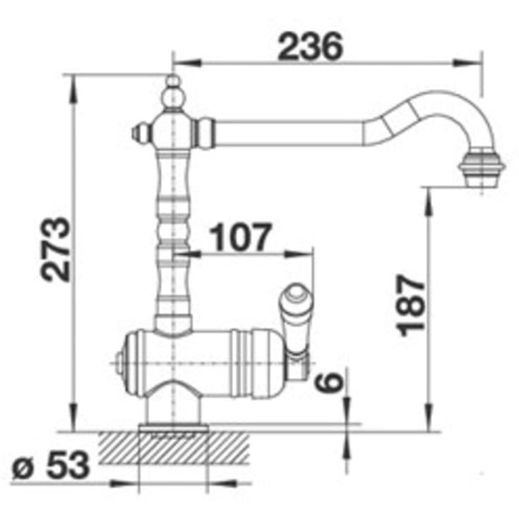Blanco Tradon køkkenarmatur, krom