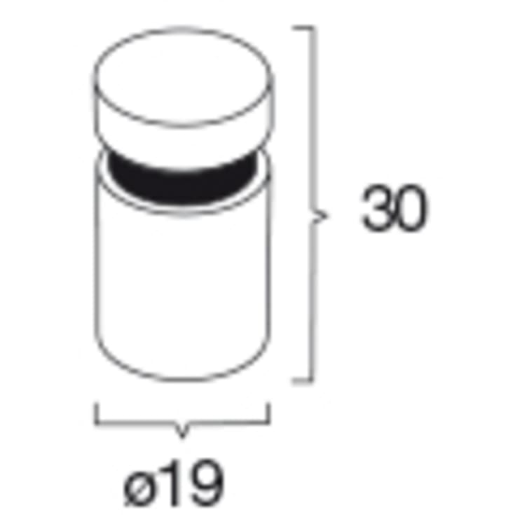 Pressalit spejlbeslag, rustfrit stål, 4 stk